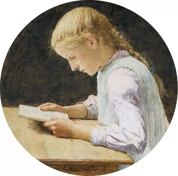 Lesendes Mädchen
