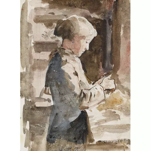 Studie zu "Kartoffelschälendes Mädchen"