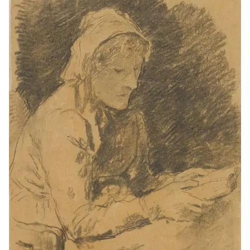 Lesende junge Frau