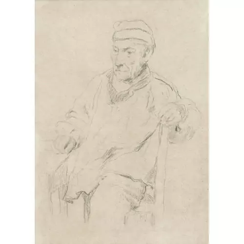 Sitzender Seeländer Bauer