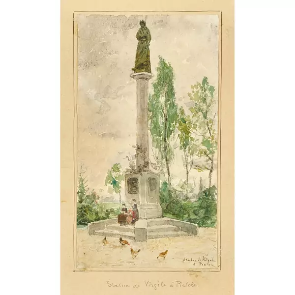 "Statue de Virgile à Pietole"