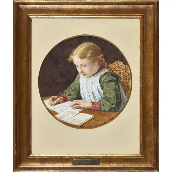 "Schreibendes Mädchen"