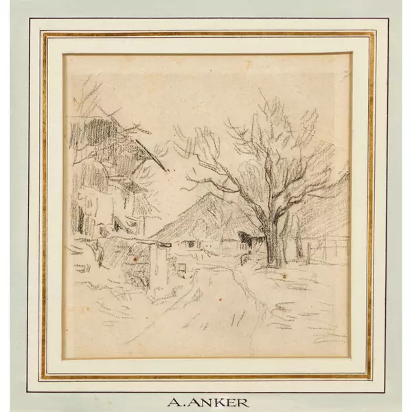 Landschaft mit Gehöft