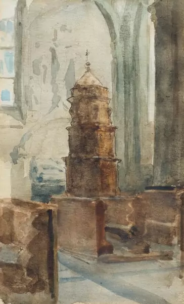 ALBERT ANKER — Ravenna, church interior. — Koller Auktionen