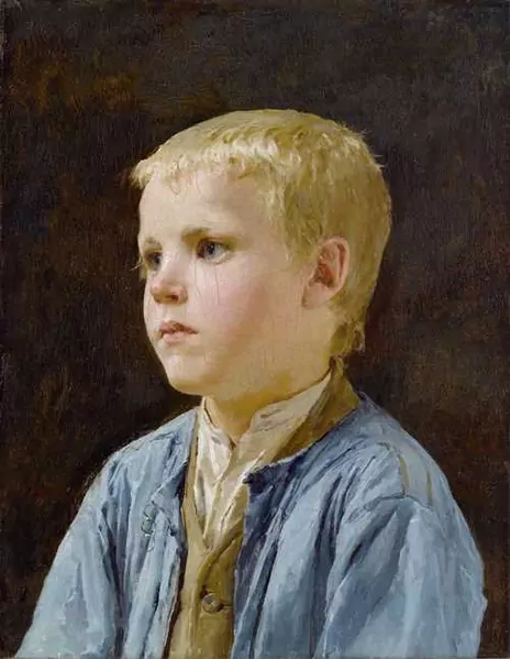 ALBERT ANKER — Knabenbildnis. — Koller Auktionen