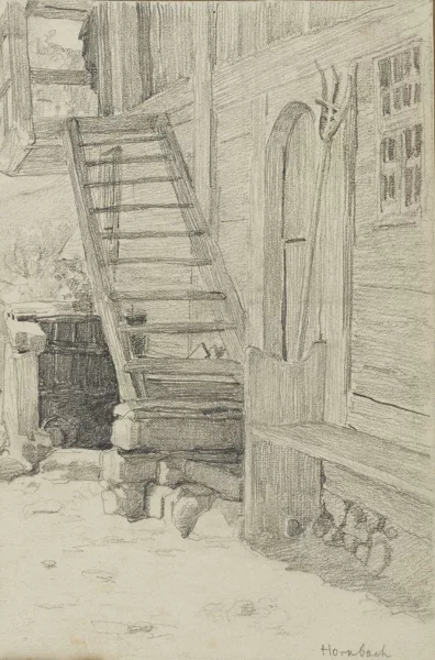 Albert Anker — Albert Anker (1831-1910), \\Hornbach, Chalet\\, mine