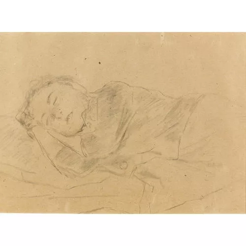 Albert Anker — Studie eines schlafenden Knaben.