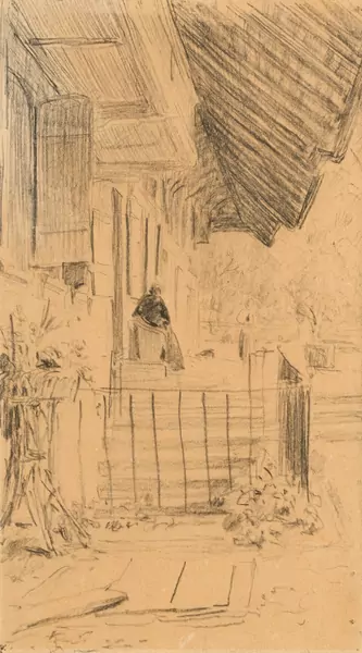 Femme au perron