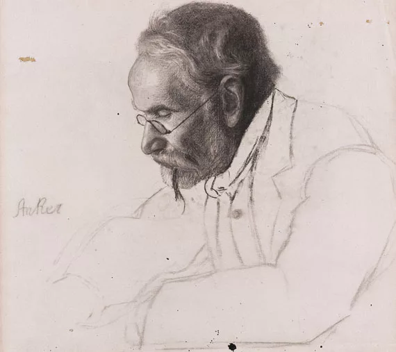 Albert Anker — Portrait eines Mannes
