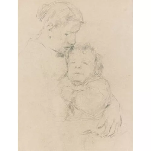 Albert Anker — Mutter mit Kind im Arm.