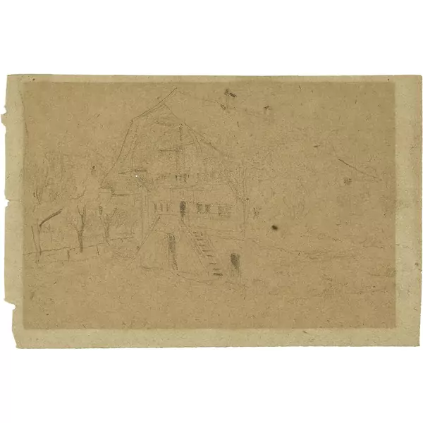Albert Anker — Bauernhaus — Galerie Kornfeld
