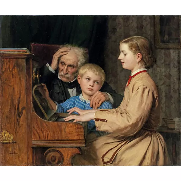 Albert Anker — Das Lied der Heimat — Galerie Kornfeld