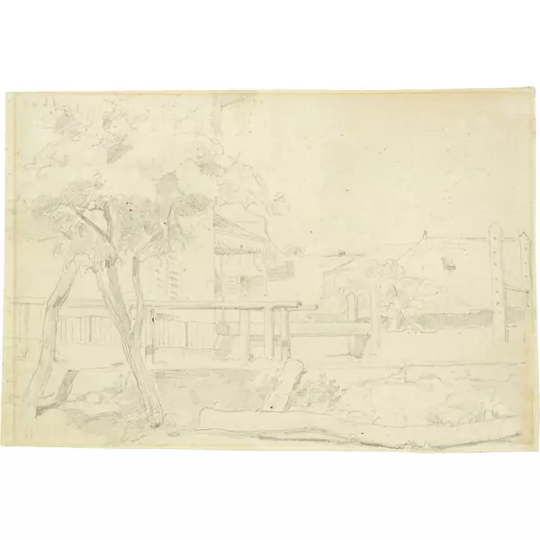 Albert Anker — Schulhausplatz von Ins — Galerie Kornfeld