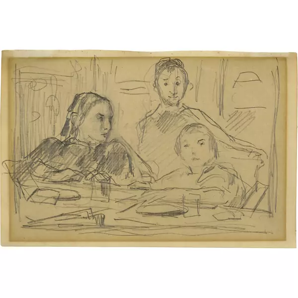 Albert Anker — Die Geschwister Zaeslin — Galerie Kornfeld