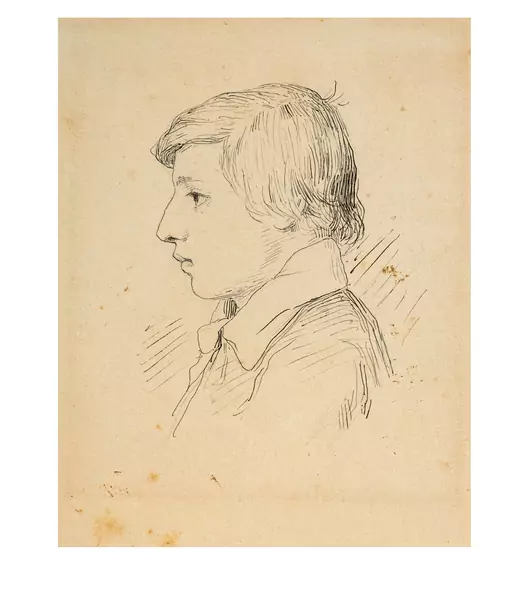 Albert Anker — Bildnis Alfred (Albert) Borel als Gymnasiast — Galerie Kornfeld