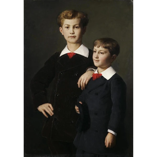 Albert Anker — BILDNIS DER SÖHNE CHRÉTIEN, 1880 PORTRAIT OF THE CHRÉTIEN SONS, 1880