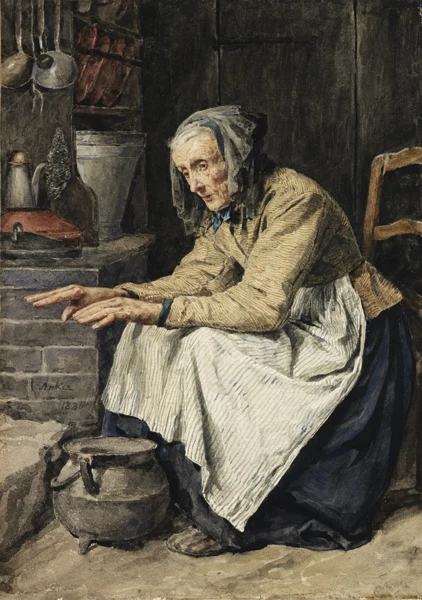 Albert Anker — Hohes Alter, 1886