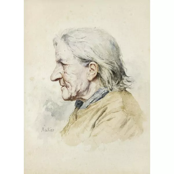 Albert Anker — BILDNIS EINER BÄUERIN PORTRAIT OF A PEASANT WOMAN