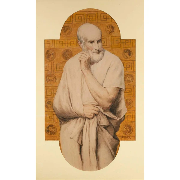 Albert Anker — HIPPOKRATES HIPPOCRATES