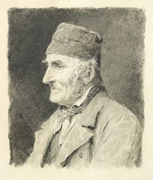 Albert Anker — Bauer mit Mütze