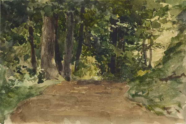 Albert Anker — Waldweg