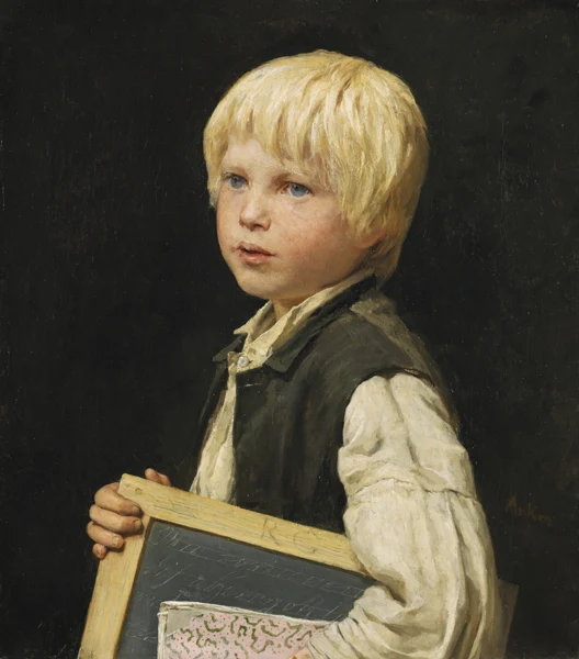 Albert Anker — Schulknabe