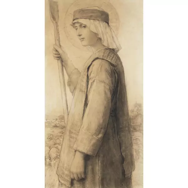 Albert Anker — SAINTE GENEVIÈVE SAINT GENOVEVA