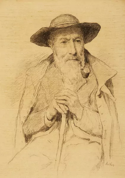 Rauchender Greis