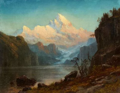 Albert Bierstadt — Amerikanische Gebirgslandschaft