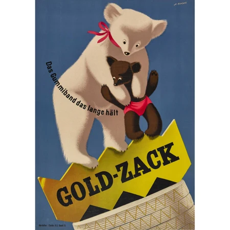 "Gold-Zack. Das Gummiband das lange hält"