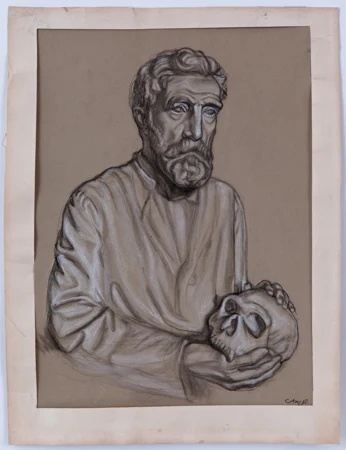 Le bon Samaritain et Portrait d'Eugène Pittard