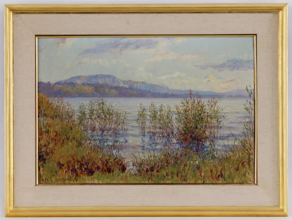 Albert Charpentier — Albert Charpentier (1878-1916), Bord de lac, huile