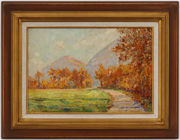 Albert Charpentier — Le Salève vu de Thonex,