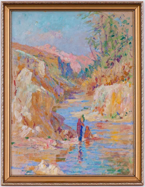 Albert Charpentier — Femmes orientales au bord de la rivière