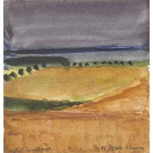 Albert Chavaz — "Soleil couchant".
