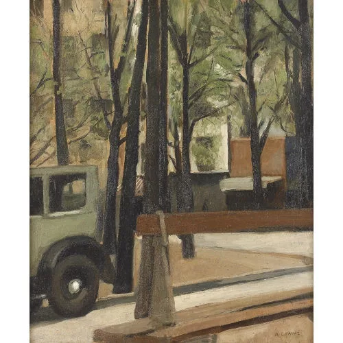 Albert Chavaz — "Place Dauphine".