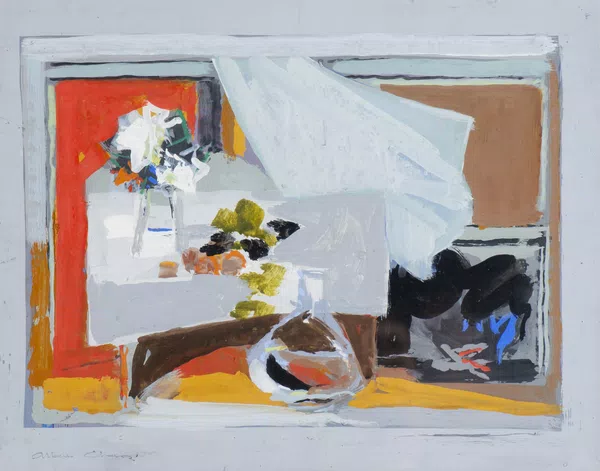 Albert Chavaz (1907-1990), "Le rideau" — DognyAuction