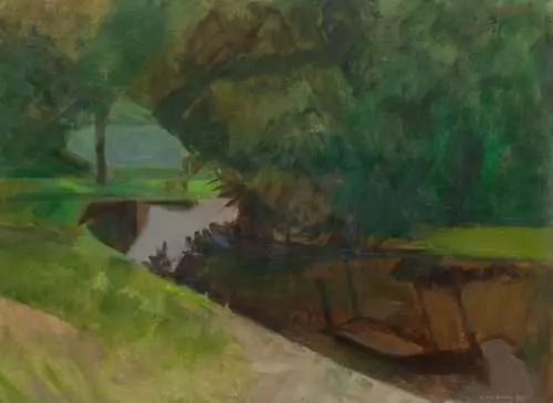 ALBERT CHAVAZ — Le canal de France, 1980. — Koller Auktionen