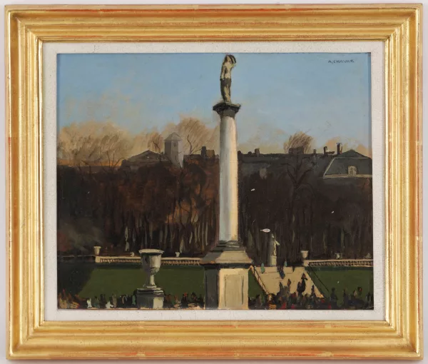 Albert Chavaz — Les jardins du Luxembourg, 1931,