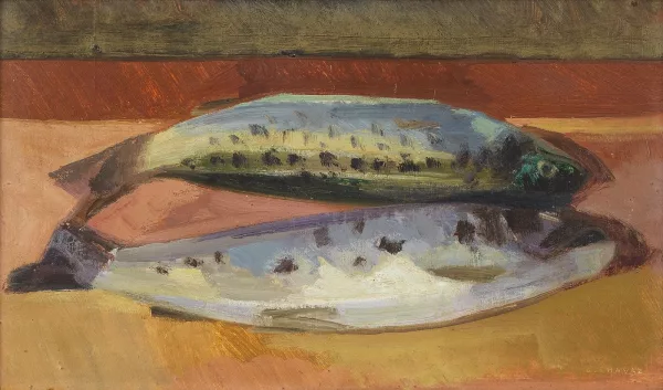 Albert Chavaz — Nature morte aux poissons