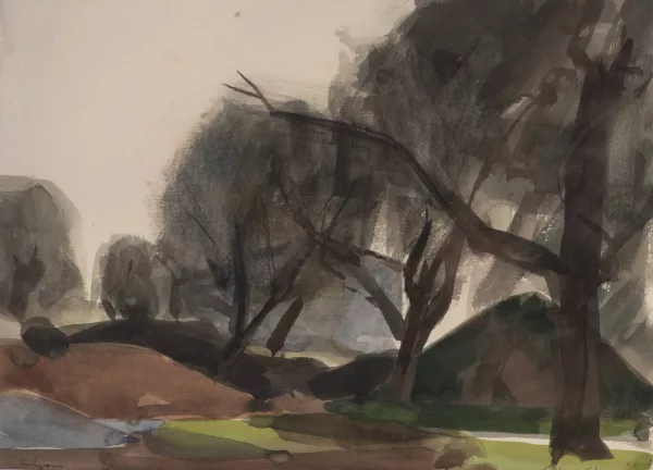 Albert Chavaz — Paysage vert