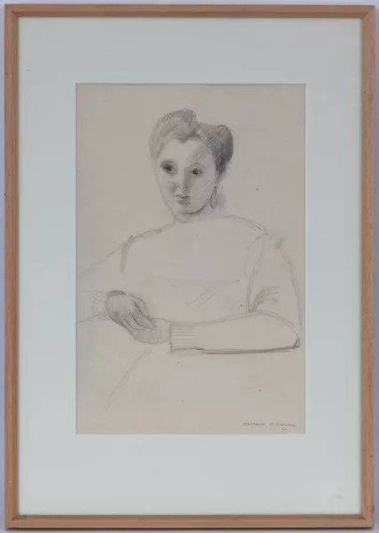 Albert Chavaz — Portrait de jeune femme