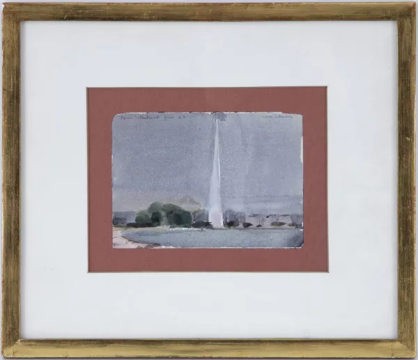 Albert Chavaz — Vue du quai Gustave Ador