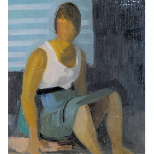 "Jacqueline assise"