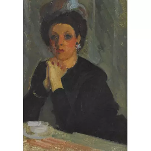 "Dame à la tasse"