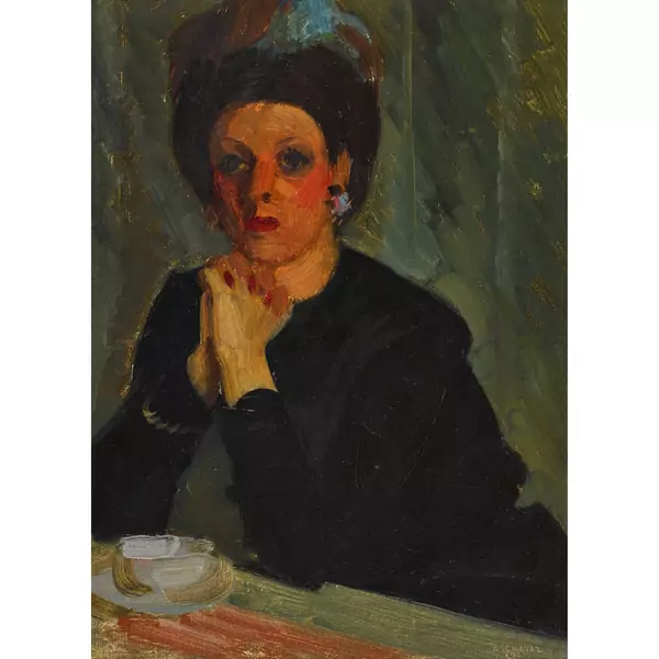 "Dame à la tasse"