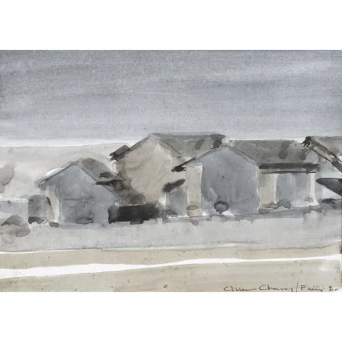 Albert Chavaz — Winterliche Landschaft bei Fully.