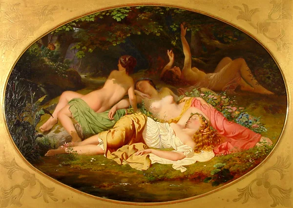 Albert de Meuron — Baigneuses à l'ombre, 1848