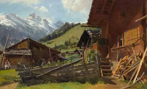 ALBERT DE MEURON — Chalets. 1850. — Koller Auktionen