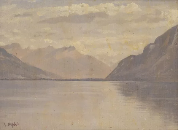 Albert Duplain — Vue sur le lac Léman
